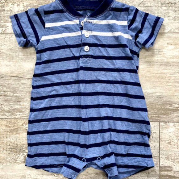 Blue and White Romper - Picture 1 of 2